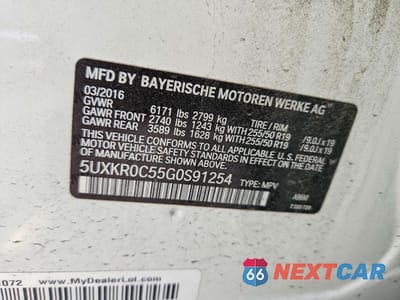 Zdjęcie 13 z 13 samochodu: 2016 BMW X5 XDRIVE35I LUXURY VIN:5UXKR0C55G0S91254 - miniatura