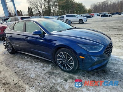 Czwarte zdjęcie samochodu z boku: 2021 HYUNDAI SONATA LIMITED VIN:5NPEH4J27MH110719 - miniatura