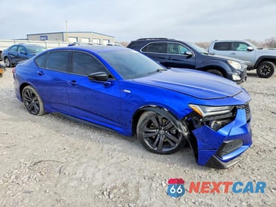 Czwarte zdjęcie samochodu z boku: 2021 ACURA TLX TECH A VIN:19UUB5F54MA003383 - miniatura