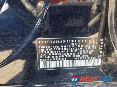 Zdjęcie 12 z 12 samochodu: 2020 VOLKSWAGEN GOLF VIN:3VWG57AU1LM009623 - miniatura