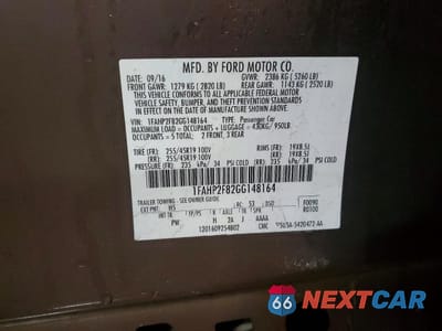 Zdjęcie 13 z 14 samochodu: 2016 FORD TAURUS LIMITED VIN:1FAHP2F82GG148164 - miniatura