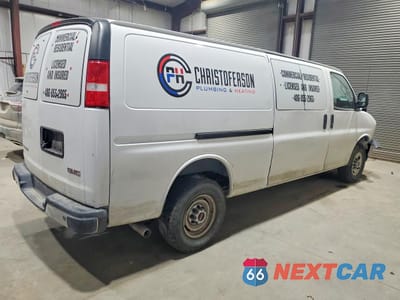 Trzecie zdjęcie samochodu z tyłu: 2023 GMC SAVANA G2500 DELIVERY VAN VIN:1GTW7BFP4P1132060 - miniatura