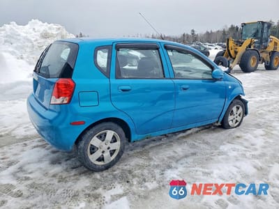 Trzecie zdjęcie samochodu z tyłu: 2008 CHEVROLET AVEO BASE VIN:KL1TD65688B194513 - miniatura