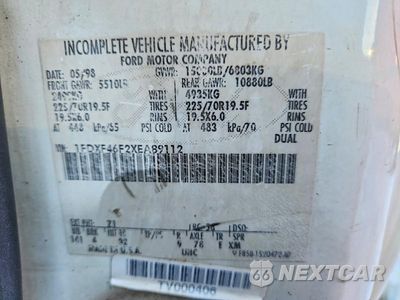 Zdjęcie 13 z 13 samochodu: 1999 FORD F450 SUPER DUTY VIN:1FDXF46F2XEA89112 - miniatura