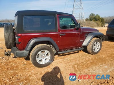 Trzecie zdjęcie samochodu z tyłu: 2021 JEEP WRANGLER SPORT VIN:1C4HJXAG3MW627380 - miniatura