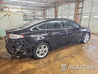 Trzecie zdjęcie samochodu z tyłu: 2018 FORD FUSION SE VIN:3FA6P0H74JR284537 - miniatura