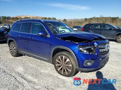 Czwarte zdjęcie samochodu z boku: 2022 MERCEDES-BENZ GLB 250 VIN:W1N4M4GBXNW207075 - miniatura