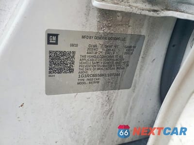 Zdjęcie 12 z 12 samochodu: 2019 CHEVROLET VOLT LT VIN:1G1RC6S58KU107344 - miniatura