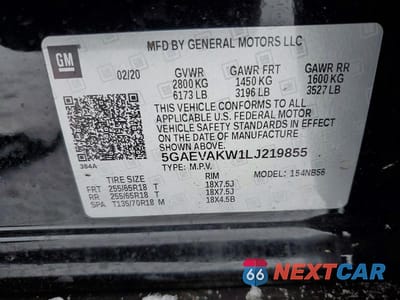 Zdjęcie 13 z 13 samochodu: 2020 BUICK ENCLAVE ESSENCE VIN:5GAEVAKW1LJ219855 - miniatura