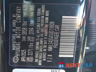 Zdjęcie 13 z 13 samochodu: 2025 HYUNDAI ELANTRA SEL VIN:KMHLS4DG4SU019938 - miniatura