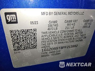 Zdjęcie 12 z 12 samochodu: 2023 CHEVROLET MALIBU LT VIN:1G1ZD5ST8PF213892 - miniatura