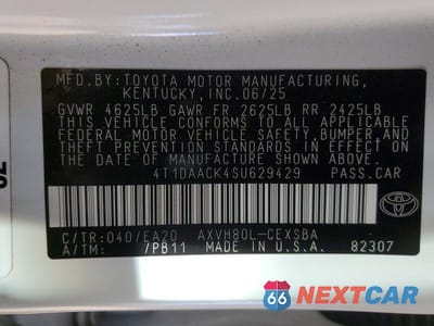 Zdjęcie 12 z 12 samochodu: 2025 TOYOTA CAMRY SE VIN:4T1DAACK4SU629429 - miniatura