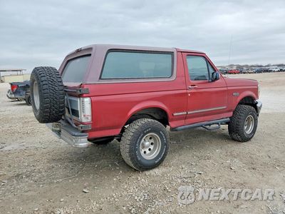 Trzecie zdjęcie samochodu z tyłu: 1996 FORD BRONCO U100 VIN:1FMEU15N1TLB71939 - miniatura