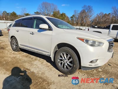 Czwarte zdjęcie samochodu z boku: 2014 INFINITI QX60 VIN:5N1AL0MMXEC530504 - miniatura