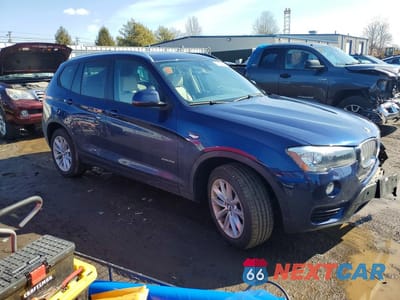 Czwarte zdjęcie samochodu z boku: 2017 BMW X3 XDRIVE28I VIN:5UXWX9C32H0W78226 - miniatura