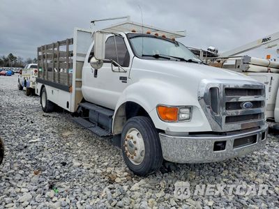 Czwarte zdjęcie samochodu z boku: 2006 FORD F650 SUPER DUTY FLATBED TRUCK VIN:3FRWX66H36V269019 - miniatura