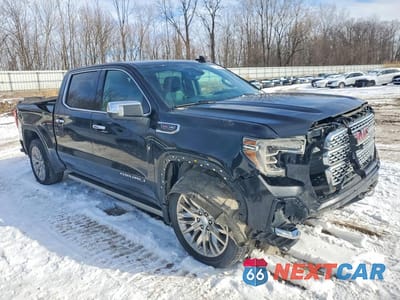 Czwarte zdjęcie samochodu z boku: 2019 GMC SIERRA K1500 DENALI VIN:1GTU9FEL2KZ125397 - miniatura