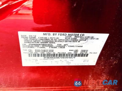 Zdjęcie 13 z 13 samochodu: 2013 FORD FLEX LIMITED VIN:2FMHK6D87DBD04829 - miniatura