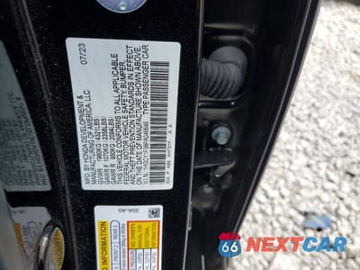 Zdjęcie 12 z 12 samochodu: 2023 HONDA ACCORD EX VIN:1HGCY1F38PA046646 - miniatura