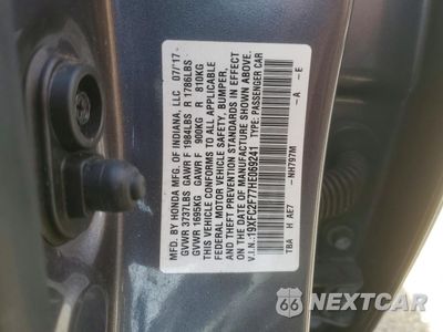 Zdjęcie 13 z 13 samochodu: 2017 HONDA CIVIC EX VIN:19XFC2F77HE069241 - miniatura