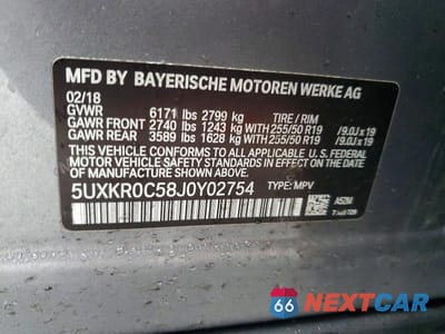 Zdjęcie 13 z 13 samochodu: 2018 BMW X5 XDRIVE35I VIN:5UXKR0C58J0Y02754 - miniatura