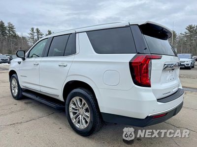 Trzecie zdjęcie samochodu z tyłu: 2023 GMC YUKON 4WD SLT VIN:1GKS2BKD6PR194347 - miniatura