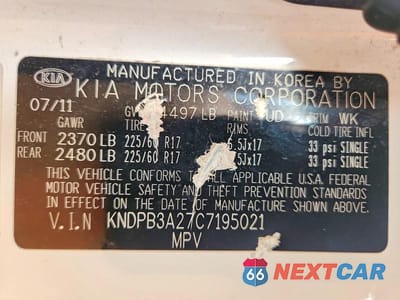 Zdjęcie 14 z 14 samochodu: 2012 KIA SPORTAGE LX VIN:KNDPB3A27C7195021 - miniatura