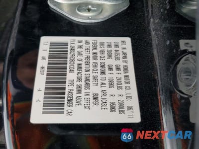 Zdjęcie 12 z 12 samochodu: 2011 ACURA TSX VIN:JH4CU2F63BC013348 - miniatura