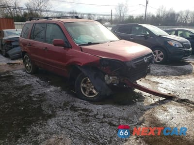 Czwarte zdjęcie samochodu z boku: 2003 HONDA PILOT EX VIN:2HKYF18463H592056 - miniatura