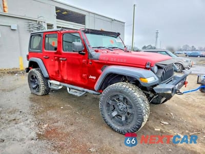 Czwarte zdjęcie samochodu z boku: 2019 JEEP WRANGLER UNLIMITED SPORT VIN:1C4HJXDG6KW542039 - miniatura