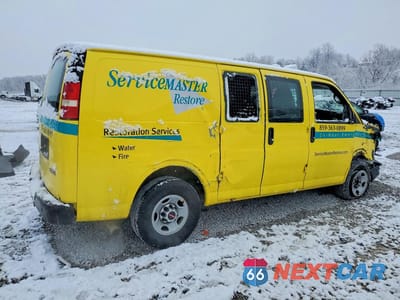 Trzecie zdjęcie samochodu z tyłu: 2015 GMC SAVANA 2500 CARGO UTILITY / SERVICE VAN VIN:1GTW7FCB5F1168130 - miniatura