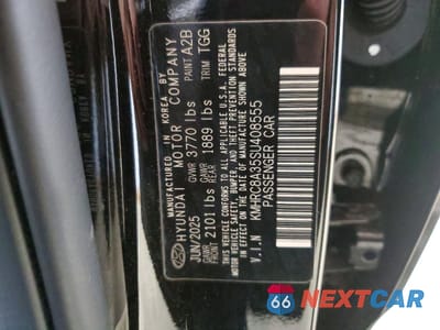 Zdjęcie 12 z 12 samochodu: 2025 HYUNDAI VENUE SEL VIN:KMHRC8A35SU408555 - miniatura