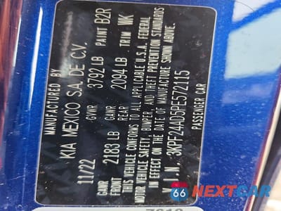 Zdjęcie 12 z 12 samochodu: 2023 KIA FORTE LXS VIN:3KPF24AD5PE572115 - miniatura