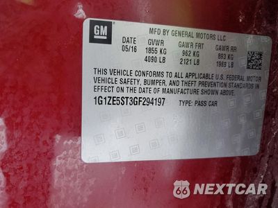Zdjęcie 12 z 13 samochodu: 2016 CHEVROLET MALIBU LT VIN:1G1ZE5ST3GF294197 - miniatura