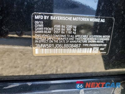 Zdjęcie 12 z 12 samochodu: 2020 BMW 330I VIN:3MW5R1J06L8B08467 - miniatura