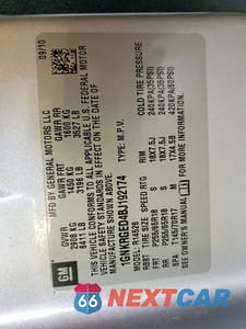 Zdjęcie 13 z 13 samochodu: 2011 CHEVROLET TRAVERSE LT VIN:1GNKRGED4BJ192174 - miniatura