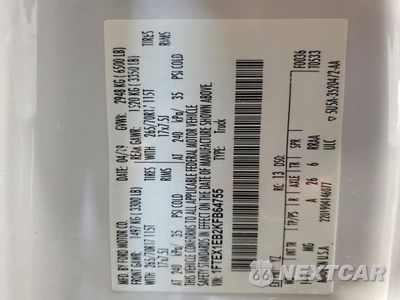 Zdjęcie 12 z 12 samochodu: 2019 FORD F150 SUPER CAB VIN:1FTEX1EB2KFB64755 - miniatura