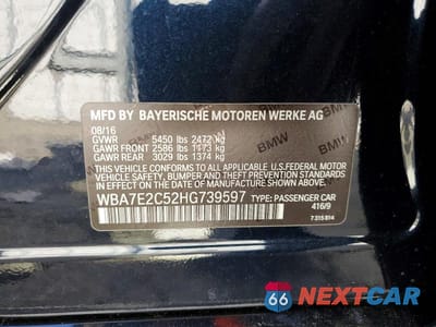 Zdjęcie 12 z 12 samochodu: 2017 BMW 740 I VIN:WBA7E2C52HG739597 - miniatura