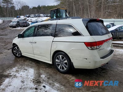 Drugie zdjęcie samochodu z przodu: 2016 HONDA ODYSSEY TOURING VIN:5FNRL5H97GB025553 - miniatura