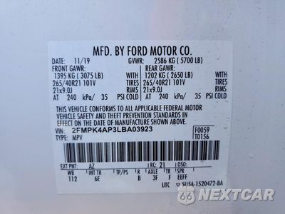 Zdjęcie 14 z 14 samochodu: 2020 FORD EDGE ST VIN:2FMPK4AP3LBA03923 - miniatura
