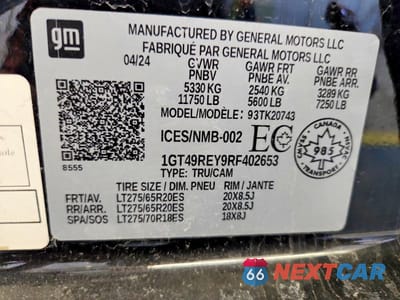 Zdjęcie 12 z 12 samochodu: 2024 GMC SIERRA K2500 DENALI VIN:1GT49REY9RF402653 - miniatura