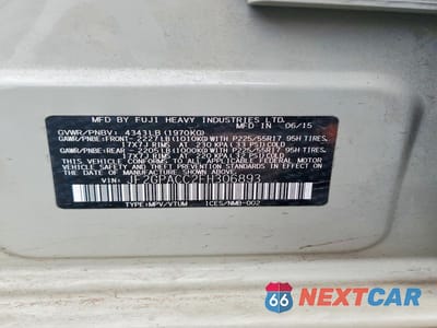 Zdjęcie 13 z 13 samochodu: 2015 SUBARU XV CROSSTREK 2.0 PREMIUM VIN:JF2GPACC2FH306893 - miniatura