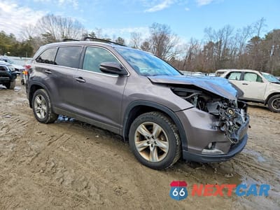 Czwarte zdjęcie samochodu z boku: 2014 TOYOTA HIGHLANDER LIMITED VIN:5TDDKRFHXES053578 - miniatura