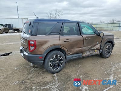 Trzecie zdjęcie samochodu z tyłu: 2022 FORD BRONCO SPORT OUTER BANKS VIN:3FMCR9C6XNRD80555 - miniatura