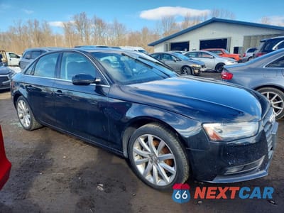 Czwarte zdjęcie samochodu z boku: 2013 AUDI A4 PREMIUM PLUS VIN:WAUFFAFL2DA144419 - miniatura