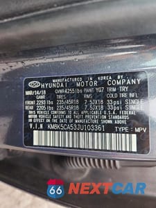 Zdjęcie 13 z 13 samochodu: 2018 HYUNDAI KONA ULTIMATE VIN:KM8K5CA53JU103361 - miniatura