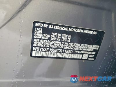 Zdjęcie 12 z 13 samochodu: 2024 BMW I7 XDRIVE60 VIN:WBY53EJ05RCR11850 - miniatura