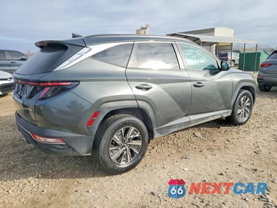 Trzecie zdjęcie samochodu z tyłu: 2022 HYUNDAI TUCSON BLUE VIN:KM8JBCA17NU037467 - miniatura