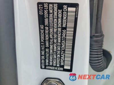 Zdjęcie 12 z 13 samochodu: 2021 PORSCHE TAYCAN VIN:WP0AA2Y10MSA13466 - miniatura