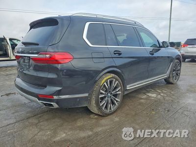 Trzecie zdjęcie samochodu z tyłu: 2019 BMW X7 XDRIVE50I VIN:5UXCX4C56KLS37258 - miniatura